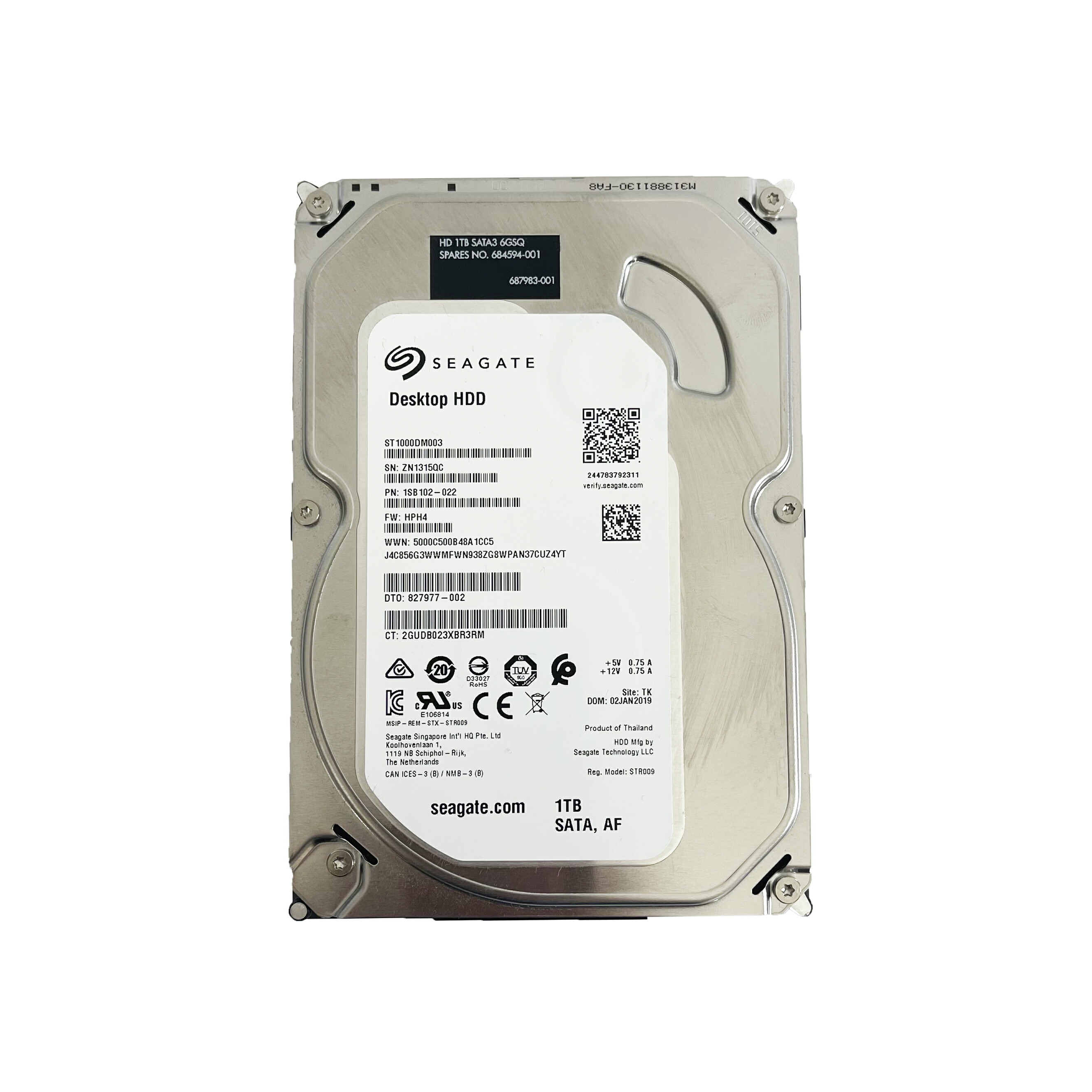 楽天市場】R026-Seagate 3.5 インチ SATA 1 TB HDD 1点 薄いタイプ