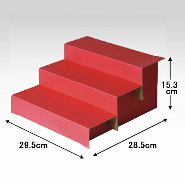 楽天市場】ひな祭り店舗装飾 紙製ひな段ディスプレイ台と桃ラッピング