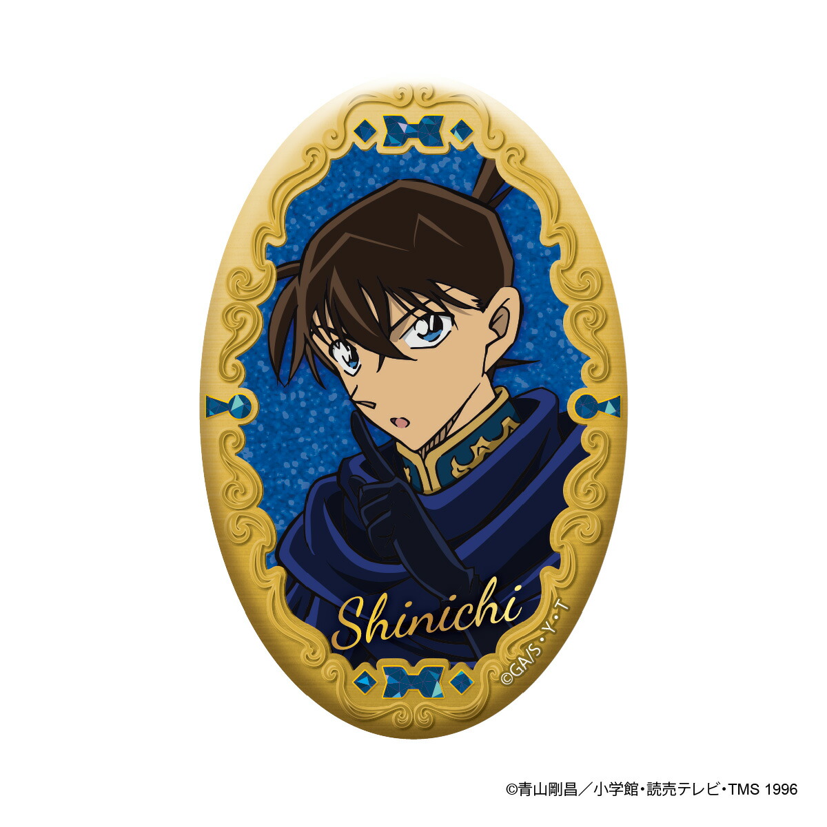 楽天市場】名探偵コナン オーバル缶バッジ｜江戸川コナン 工藤新一