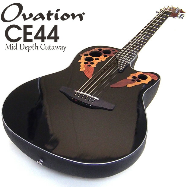 楽天市場】Ovation オベーション CE44-5 Black ブラック エレアコ