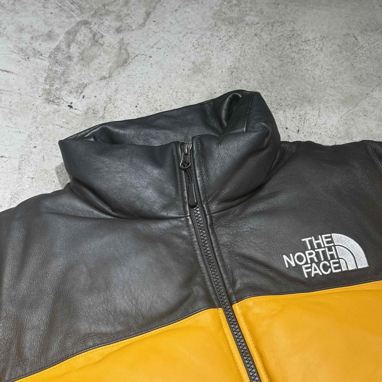 楽天市場】SUPREME x THE NORTH FACE 17aw LEATHER NUPTSE JACKET Size