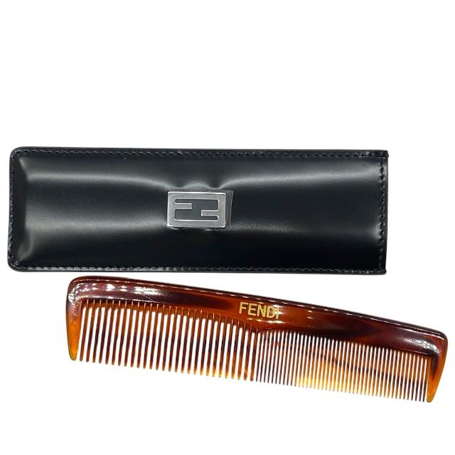 楽天市場】FENDI フェンディ コーム ヘアブラシ くし ロゴ べっ甲