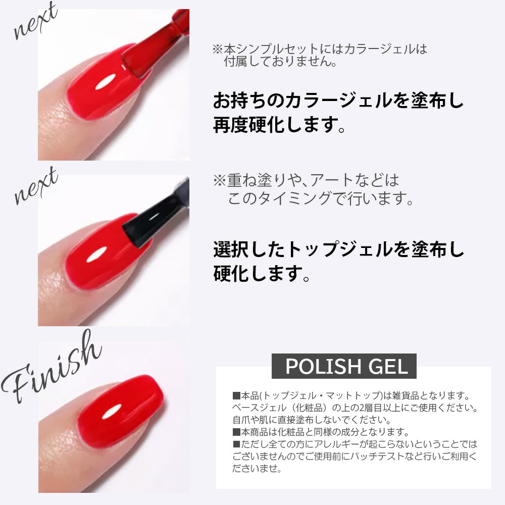 楽天市場】【3点セット】ジェルネイル キット セット ネイルライト UV