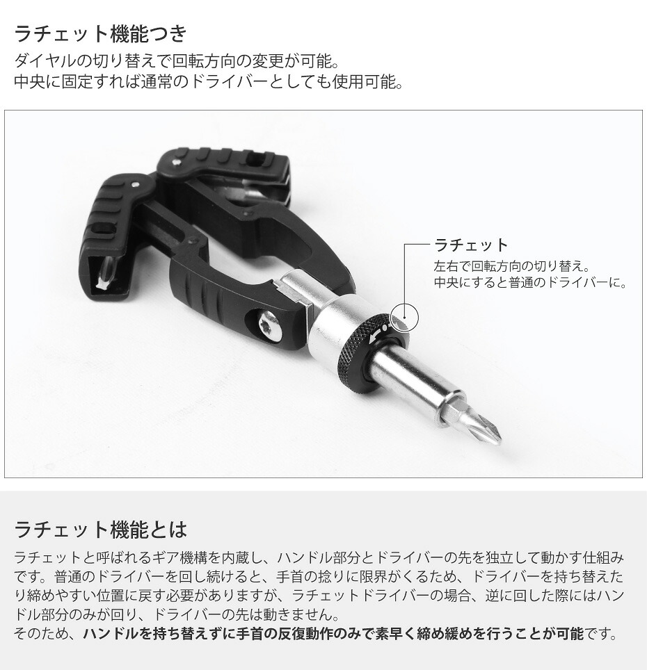 楽天市場】マルチドライバー 携帯用 ドライバー セット VAXPOT(バック