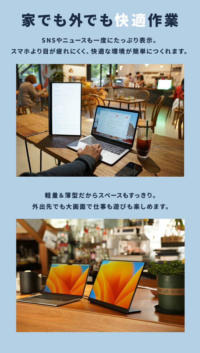 楽天市場】EHOMEWEI モバイルモニター 16インチ 4K 3840x2400