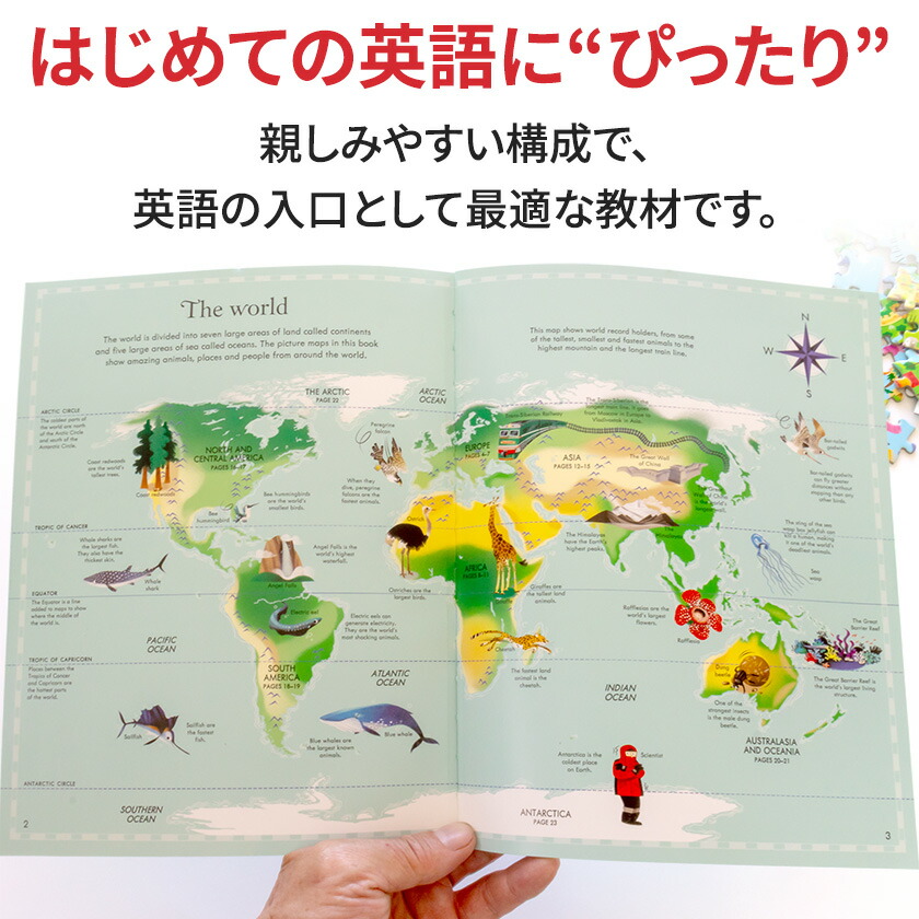 楽天市場】英語と地理がいっしょに学べる パズル 世界地図