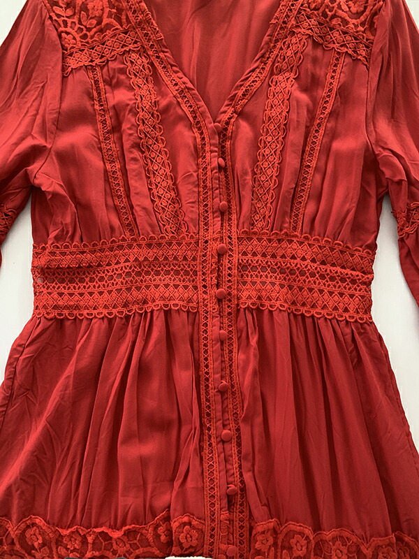 楽天市場】一部即納 レディースワンピース ワンピース 赤ワンピース