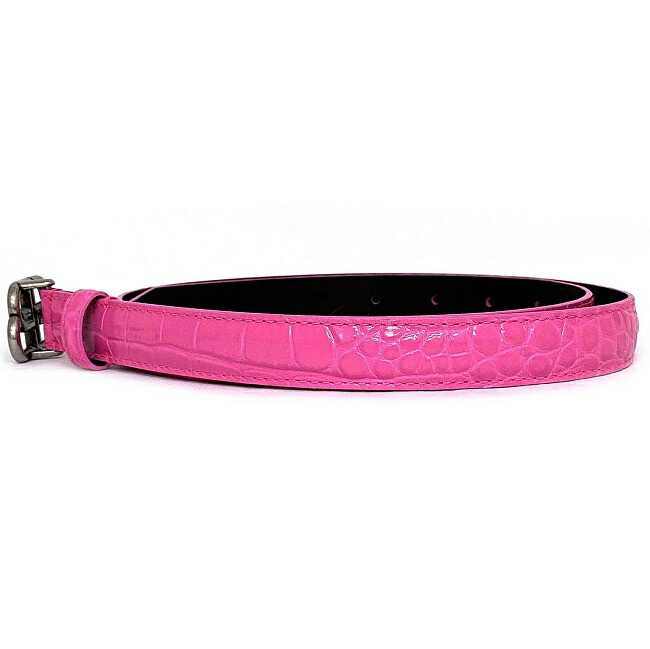 楽天市場】【送料無料】 バレンシアガ ベルト ナローベルト ピンク