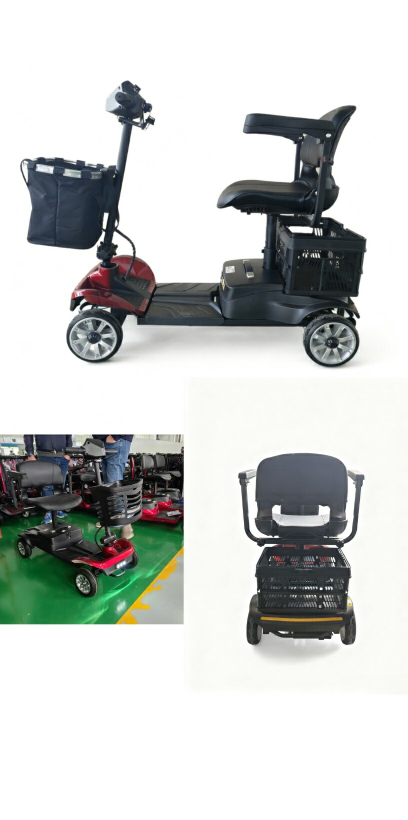 楽天市場】【即納】＜スマート＞電動シニアカート 走行18km シルバー