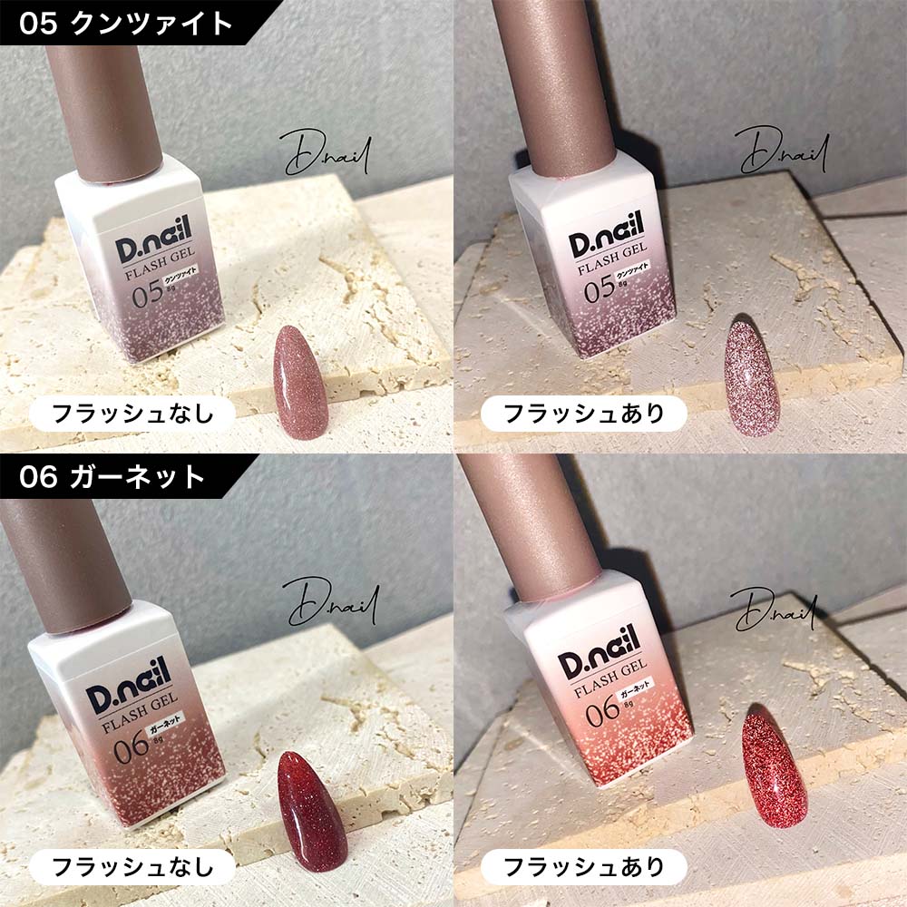 楽天市場】D.nail フラッシュジェル Flash gel 全7色 8g フラッシュ