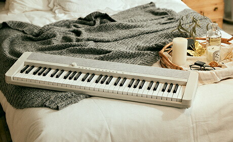 楽天市場】CASIO カシオ CT-S1 WE ライブセット ポータブルキーボード