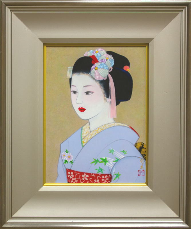 楽天市場】倉田冨美「 舞妓 」 日本画 F4 ( 4号 )【中古】 : 内田画廊