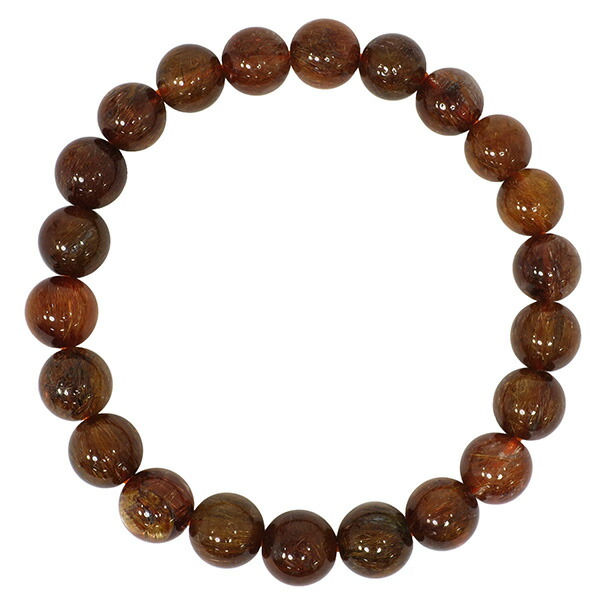 楽天市場】8.4mm 17cm オレンジルチルクォーツ ブレスレット