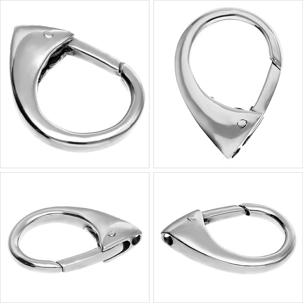 楽天市場】シルバー カラビナ フック キーホルダー 鍵 キーリング