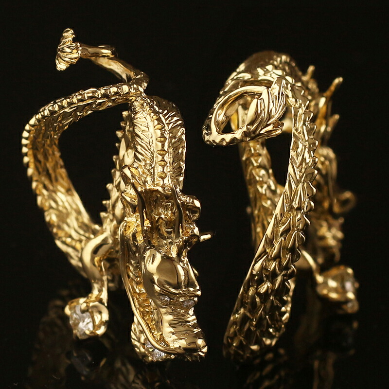 楽天市場】18金 ペンダントトップ レディース メンズ 指輪 龍 竜