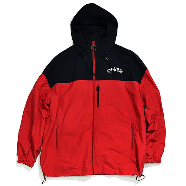 楽天市場】オフホワイト【Off-White】 正規品 WINDBREAKER RED