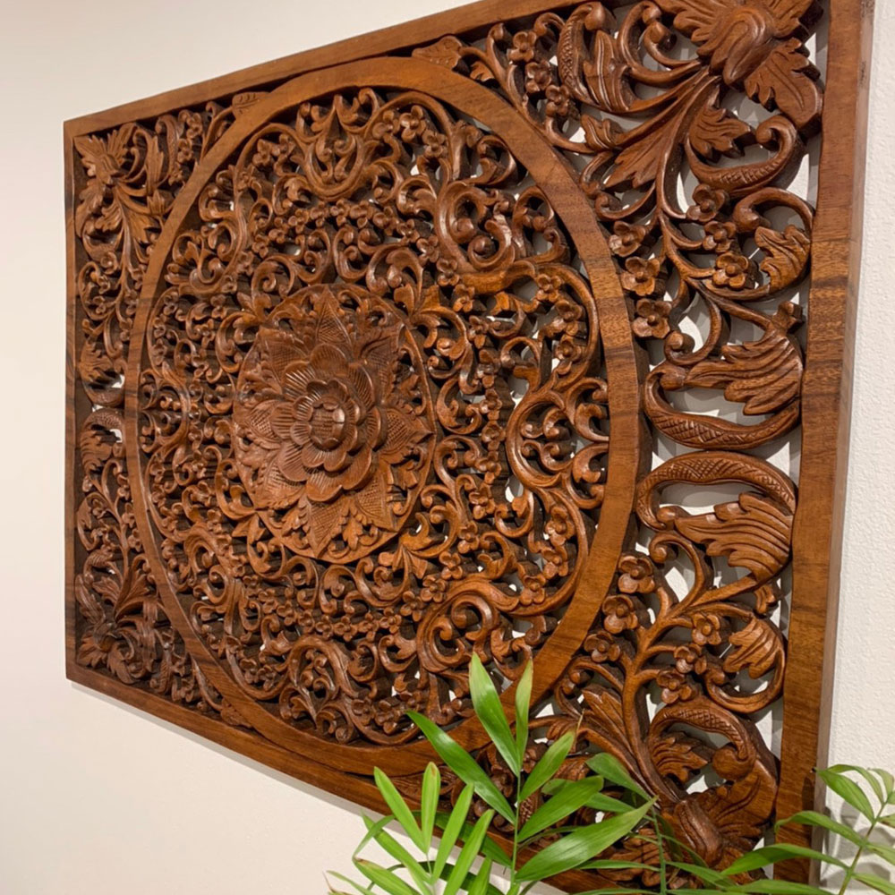 楽天市場】木彫りレリーフ 60×80cm 木彫り レリーフ アートパネル