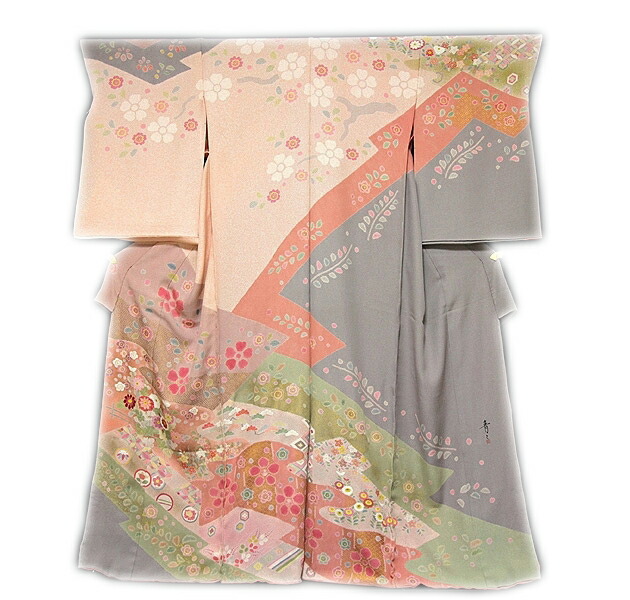 楽天市場】「京友禅 松井青々」作 染め分けボカシ たたき染め 金駒刺繍