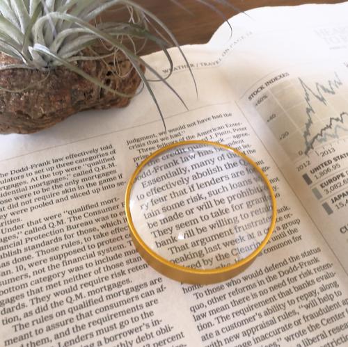 楽天市場】ルーペ 置き型 文鎮ルーペ 丸型 金色 ペーパーウェイト 5cm