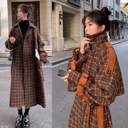 楽天市場】チェック コート チェスターコート 柄 韓国 茶色 ブラウン