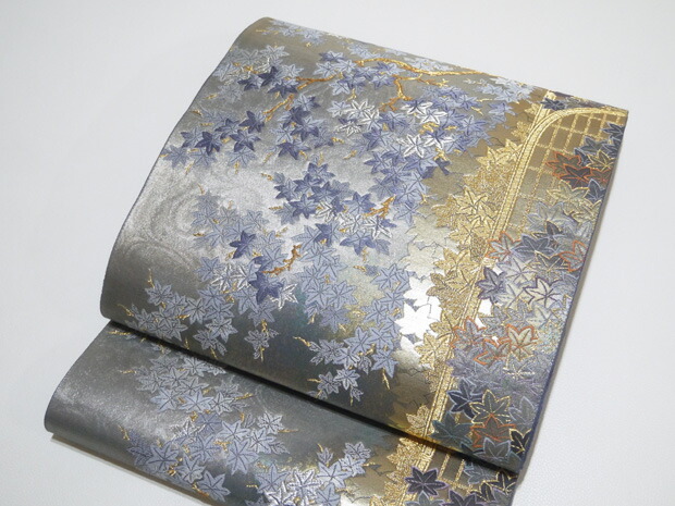 楽天市場】西陣織 橋本貞夫 橋本機業謹製 高級袋帯 四季草匠 引箔【お