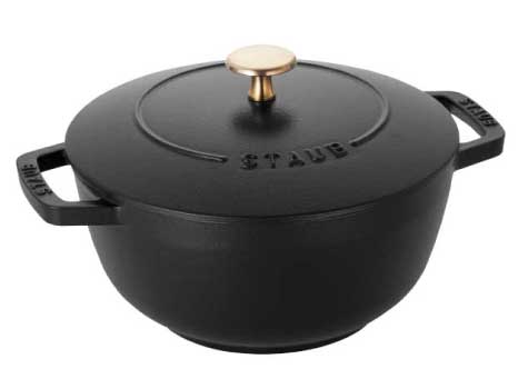 楽天市場】【公式】【生涯保証】 ストウブ ワナベ L ブラック 20cm