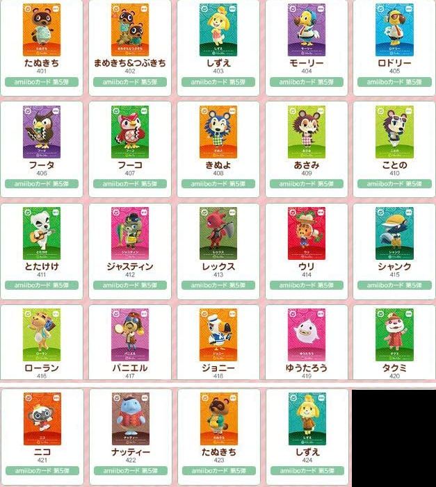 楽天市場】どうぶつの森 amiibo カード コンプの通販