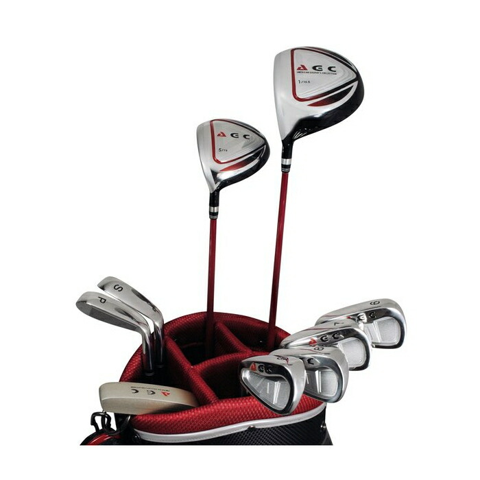 楽天市場】左用 AGC メンズ ゴルフセット クラブ9本(1W,5W,6-9,PW,SW