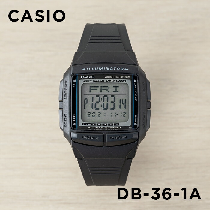 楽天市場】【10年保証】CASIO DATA BANK カシオ データバンク DB-36-1A