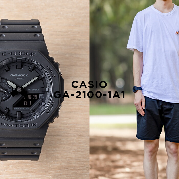 楽天市場】【10年保証】CASIO G-SHOCK カシオ Gショック GA-2100-1A1