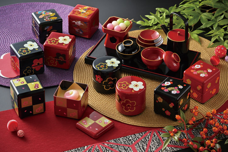 楽天市場】珍味入”HAKOYA ミニお重珍味 角” 扇面 折鶴 ministyle