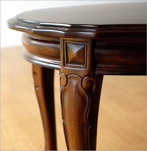 楽天市場】マホガニー無垢材 猫脚ローテーブル 天然木製 コーヒー