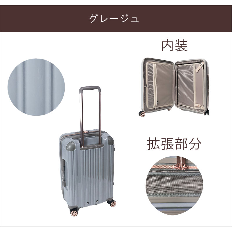 楽天市場】スーツケース 機内持ち込み かわいい 軽量 一泊用 拡張 32L