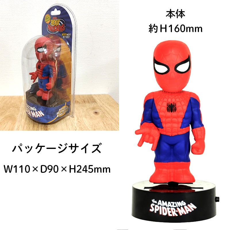 楽天市場】スパイダーマン ボディノッカー かわいい フィギュア 動く