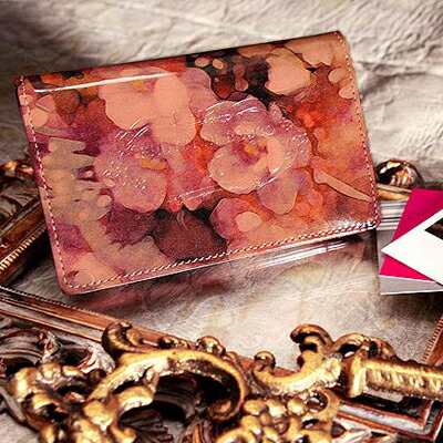 楽天市場】【FRUTTI】名刺ケース レディース 絵画のようなレザーで