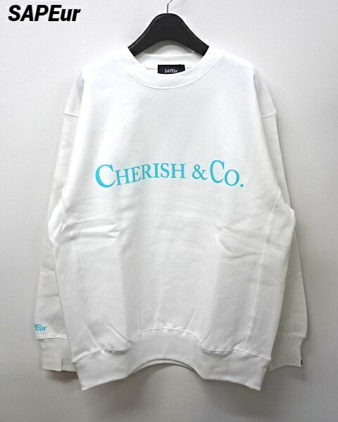 楽天市場】【SAPEur Cherish&co CREWNECK SWEAT WHITE サプール