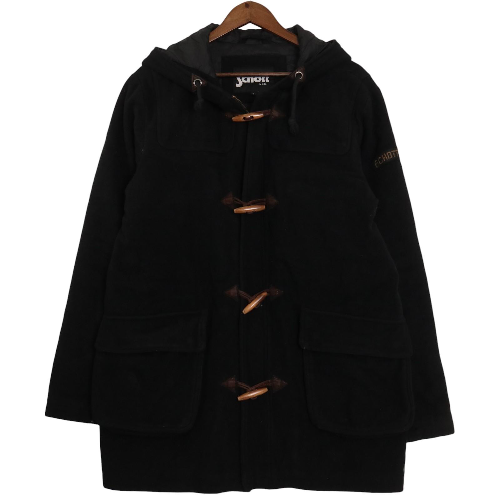 楽天市場】Schott ショット ウール ダッフルコート ブラック (メンズ L
