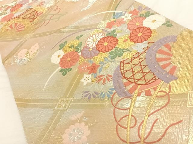 楽天市場】平和屋着物◎佐賀錦 六通柄袋帯 唐織 花車文 金銀糸 正絹