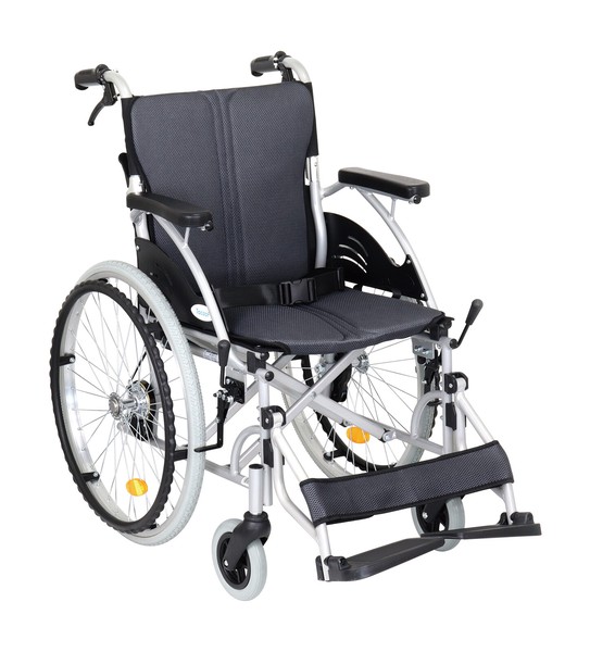 楽天市場】ノーパンクタイヤ 車椅子 自走式 介助ハンドブレーキ付き