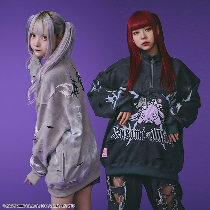 楽天市場】ガルフィー×クロミ 限定 レディース ハーフジップスウェット