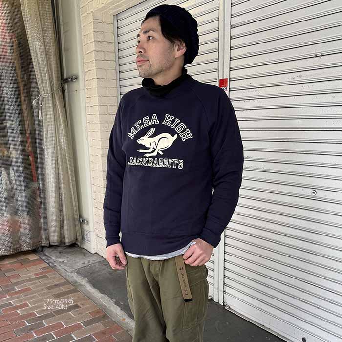 楽天市場】ウエアハウス WAREHOUSE 409MES-25 Lot.409 ラグランクルー