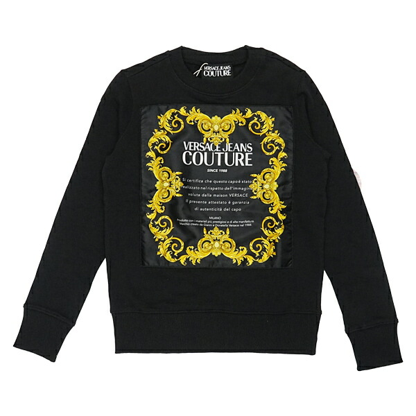 楽天市場】ヴェルサーチトレーナー 黒 オーガニックコットン LADYS