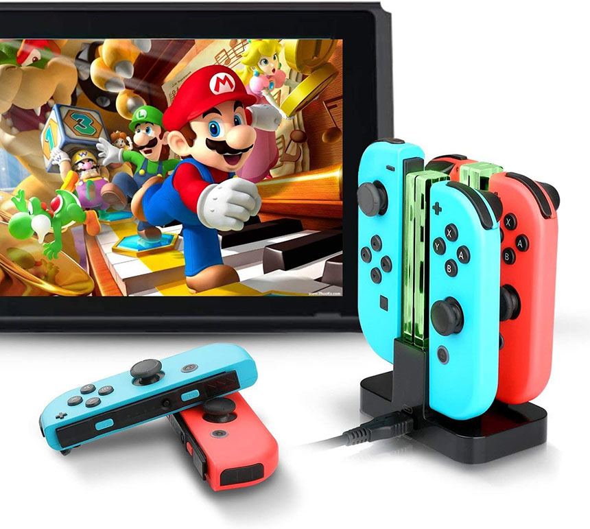 楽天市場】Joy-Con 充電 スタンド Nintendo Switch用 4台同時充電可能