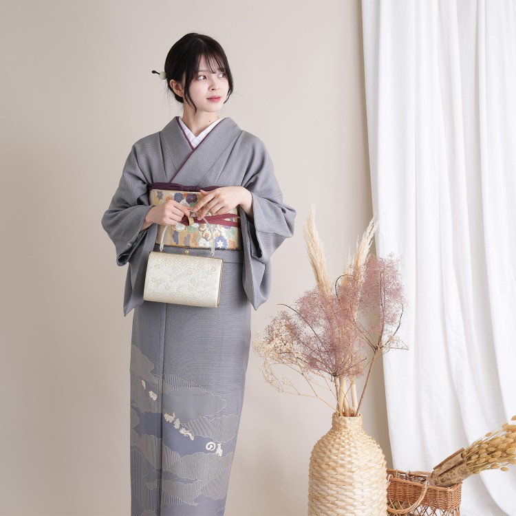 訪問着フルセット正絹付け下げ着物