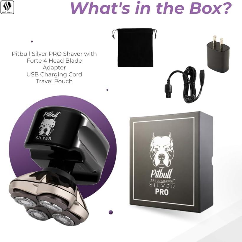 楽天市場】スカルシェーバー ピットブル 銀 Silver PRO スキンヘッド