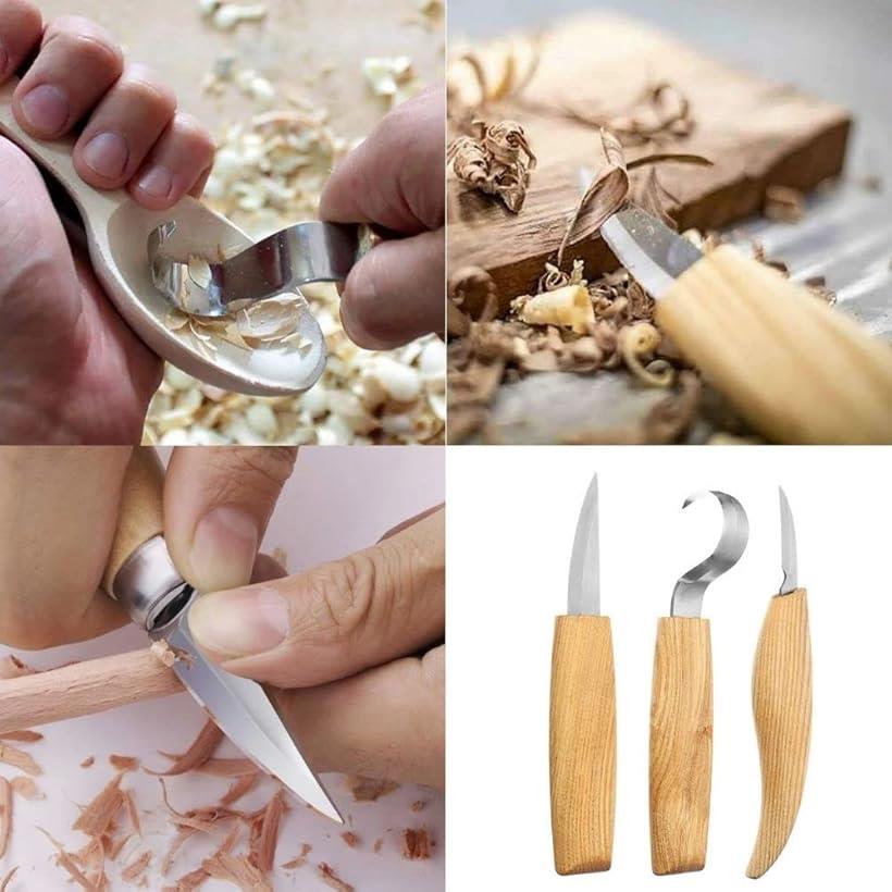 楽天市場】カービングナイフ セット 木工 彫刻刀 フックナイフ 木彫り