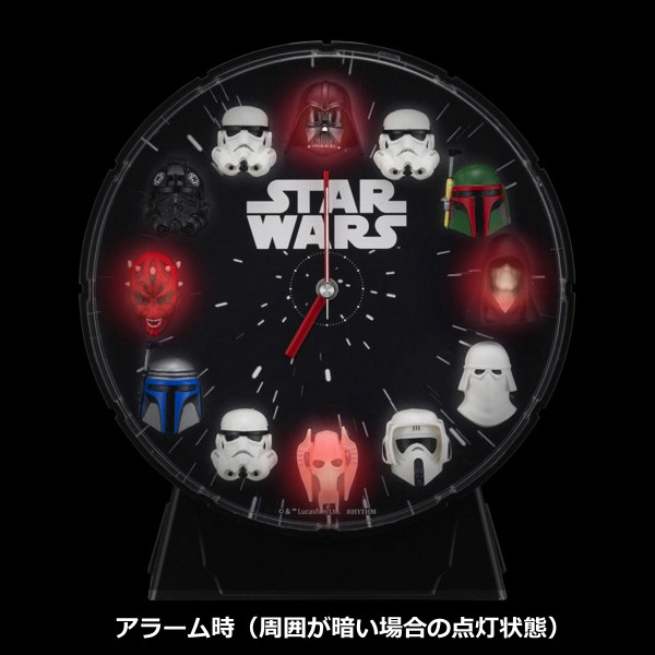 楽天市場】12 FIGURES ALARM CLOCK スターウォーズ STAR WARS 目覚し