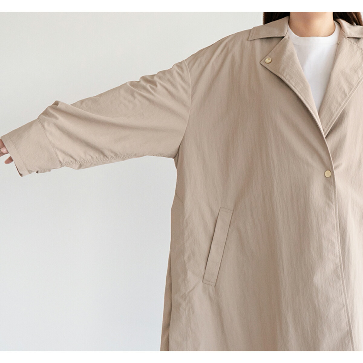 楽天市場】Aラインナイロンコート ナイロン コート Aライン アイニード