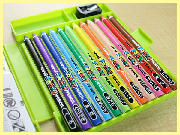楽天市場】マイ・ネーム入りPonky PENCIL ポンキー 12色セット : CDM