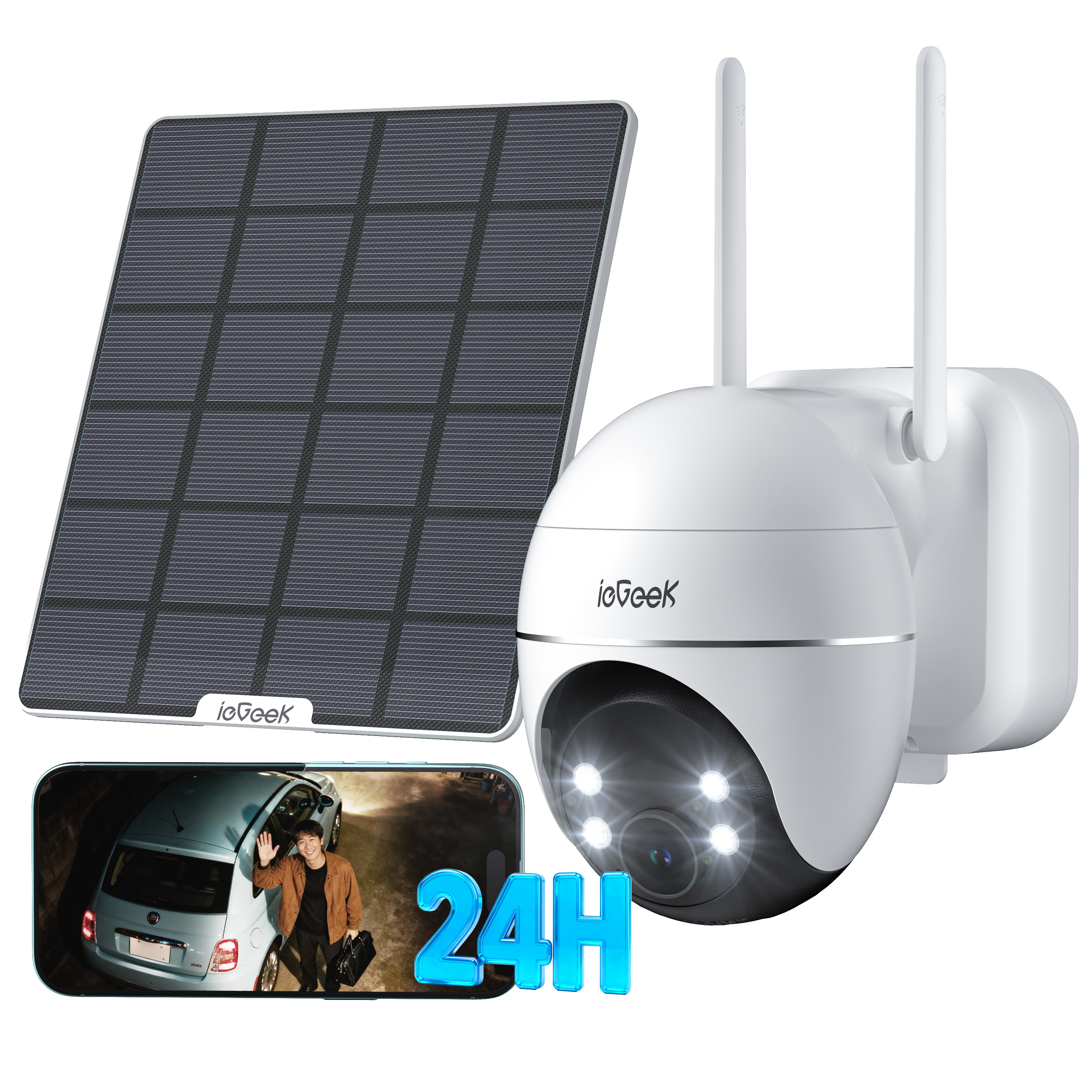 楽天市場】【24時間連続録画 ・最大800万高画素 ・永久にクラウド無料